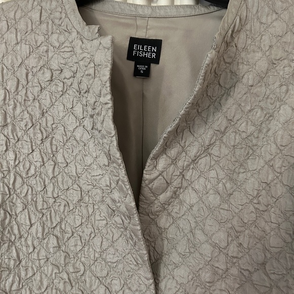 Eileen Fisher Silk Textured Jacket - Picture 2 of 7